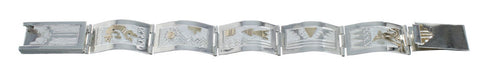 Sterling Silver 12 KGF Link Bracelet NX11594